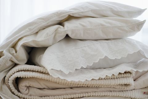 आपको केवल <a लक्ष्य = "_blank" href = "साफ़ करना होगा http://www.goodhousekeeping.com/home/cleaning-organizing/clean-bed-pillows">pillows</a> और <a target = "_blank" href = " http://www.goodhousekeeping.com/home/cleaning/tips/a23792/when-should-you-wash-clothing-and-linens/">comforters</a> वर्ष में 2 या 3 बार। एक आसान अनुस्मारक: सीजन बदलने पर उन्हें धो लें।